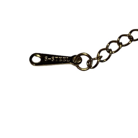 Sunflower Diamond Gold Toned Necklace - Picture 2 of 2